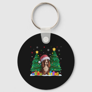 Chaveiro Boykin Spaniel Dog Amava Santa Hat Ugly Natal