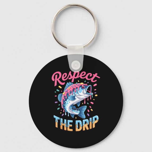 Chaveiro Boys Fishing Shirt Respect The Drip Drippy Birthda (Frente)