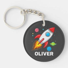 Chaveiro Boys Rocket Outerspace Cute Personalizado