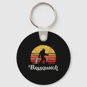 Chaveiro Bquatch! Divertido Bigfoot Pesca Ao Ar Livre Retro