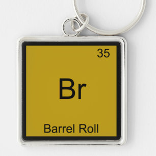 Chaveiro Br - Camisa de Química Elemento Engraçado de Rolag