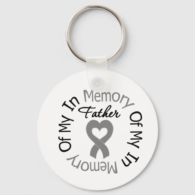 Chaveiro Brain Cancer In Memory of My Father (Frente)
