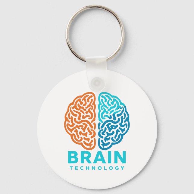 Chaveiro Brain Technology - Split Hemispheres Mind (Frente)