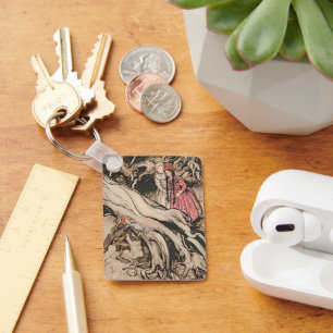 Chaveiro Branca de Neve e Rosa Vermelha por Arthur Rackham