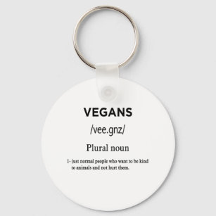 Chaveiro branco de definição de vegans