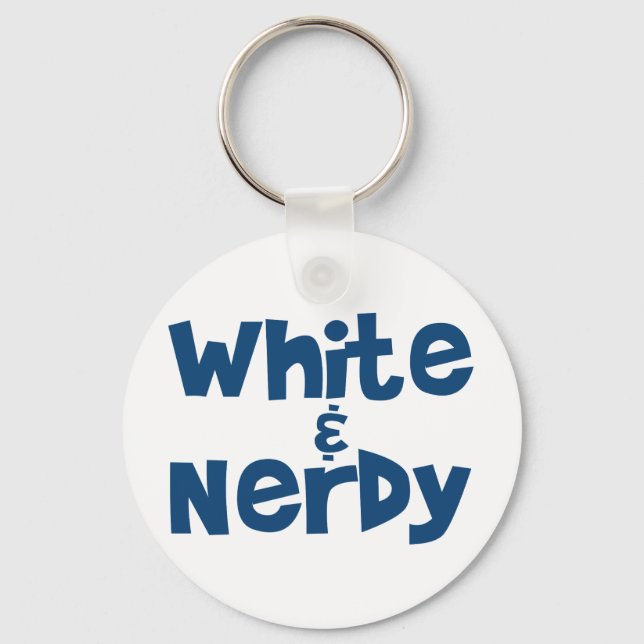 Chaveiro Branco e Nerdy (Frente)