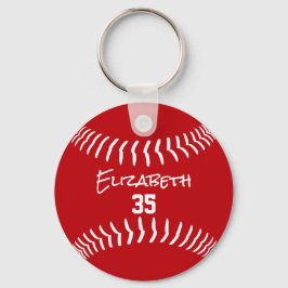 Chaveiro branco vermelho ou QUALQUER equipe colorido baseba