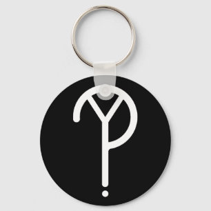 Chaveiro Branco Y? Símbolo