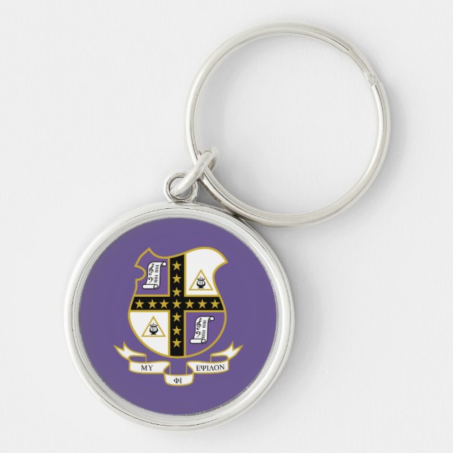 Chaveiro Brasão de Armas da Mu Phi Epsilon (Frente)