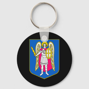 Chaveiro Brasão de Kiev Ucrânia Lembrança Kyiv Ukrayina P