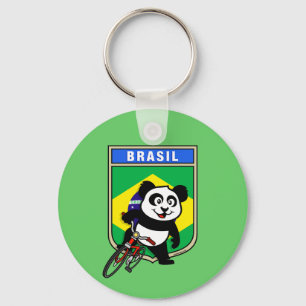 Chaveiro Brasil ciclando Panda