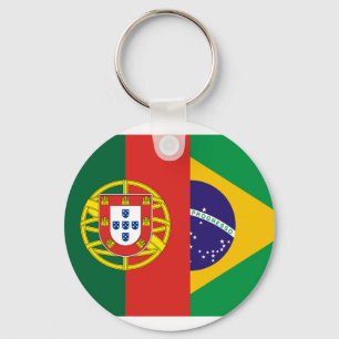 Chaveiro Brasil e Portugal, híbrido