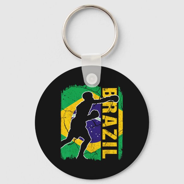 Chaveiro Brasil: Equipe de in-a-box Bandeira Luvas de in-a- (Frente)