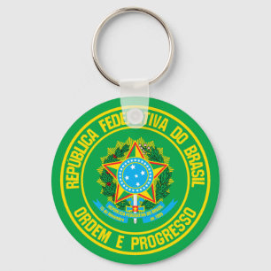 Chaveiro Brasil Round Emblem