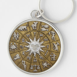 Chaveiro Brass Zodiac Wheel