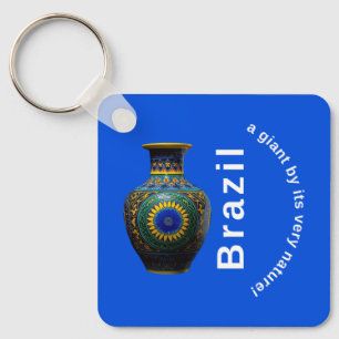 Chaveiro Brazil Giant Nature Mandala - Round Keychain
