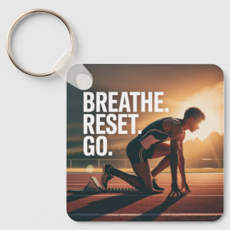 Chaveiro Breathe. Reset. Go.