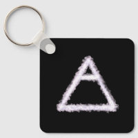 Breezy Air Element Alchemy Symbol Metal