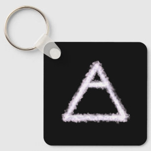 Chaveiro Breezy Air Element Alchemy Symbol Metal