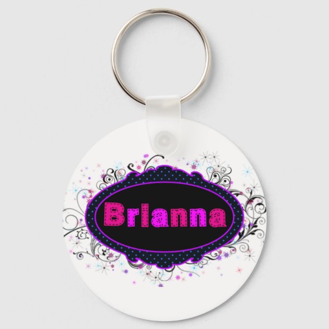 Chaveiro Brianna Nameplate (Frente)