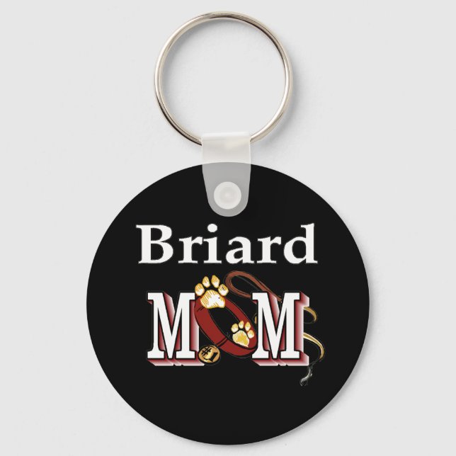 Chaveiro Briard Dog MOM (Frente)