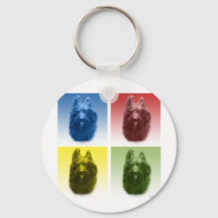 Chaveiro Briard Pop Art