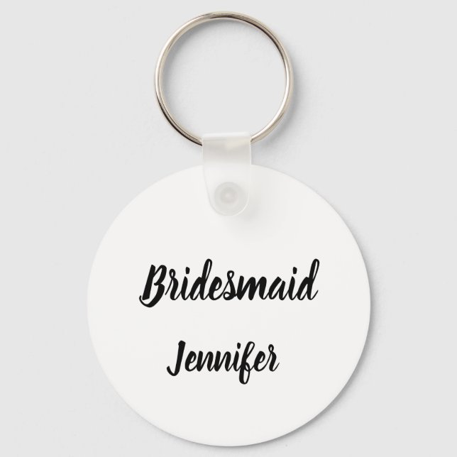 Chaveiro Bridesmaid Gift Nome Personalizado Oferta Casament (Frente)