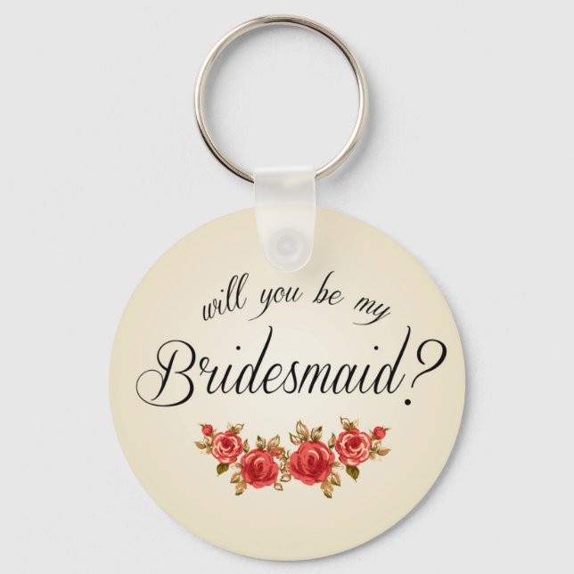 Chaveiro Bridesmaid Invitation (Frente)