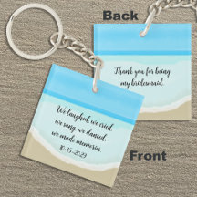 Bridesmaid Obrigado Pulseira de Praia