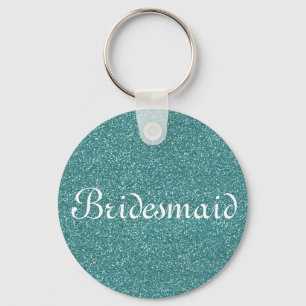 Chaveiro Bridesmaid Personalizada com Brilho Verde
