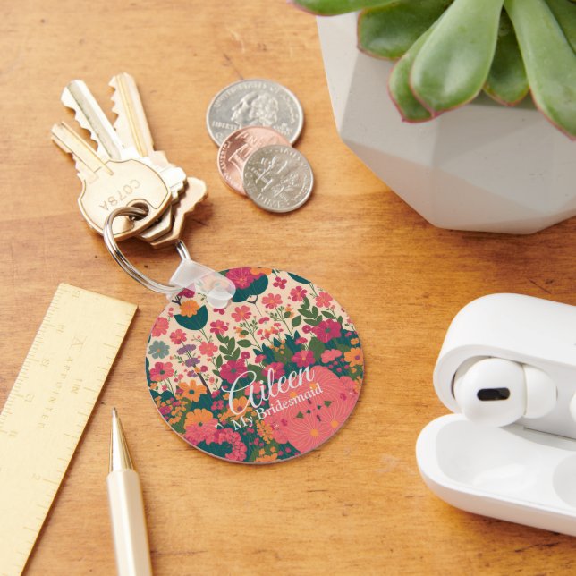 Chaveiro Bridesmaid Personalizada de Casamento (Mesa)