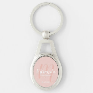 Chaveiro Bridesmaid Personalizado de Script Moderno
