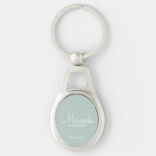 Chaveiro Bridesmaid Personalizado de Script Moderno