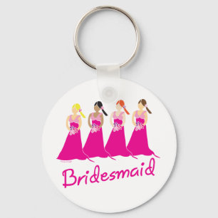 Chaveiro Bridesmaids Favorece O Pensamento Rosa