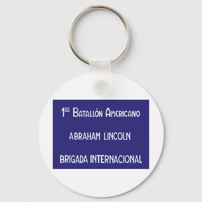 Chaveiro Brigadas Internacionais Abraham Lincoln 1ruas (Frente)