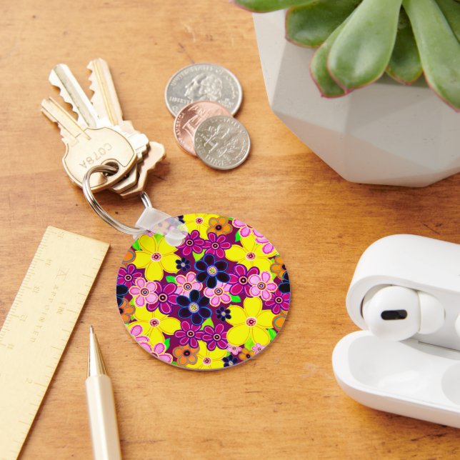 Chaveiro Bright Abstrato Flower Art (Mesa)