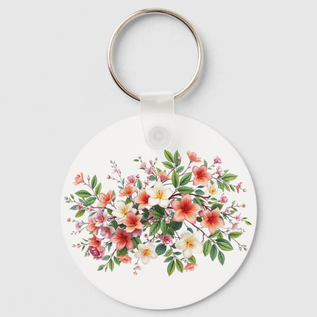 Chaveiro Bright Spring Floral Bouquet (Verso)