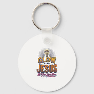 Chaveiro Brilhe por Jesus Deixe Sua Luz Brilhar Desenho Cri