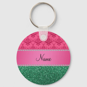 Chaveiro Brilho cor-de-rosa conhecido personalizado do