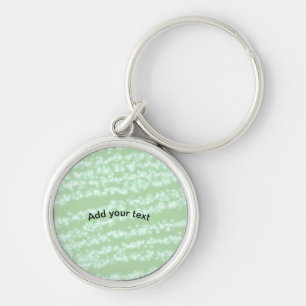 Chaveiro Brilho de lantejoula pastel verde nome texto boho