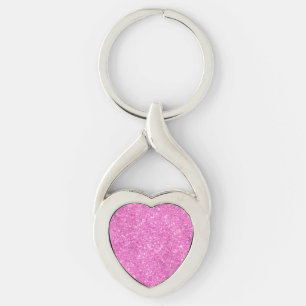 Chaveiro Brilho de Lantejoulas Rosa