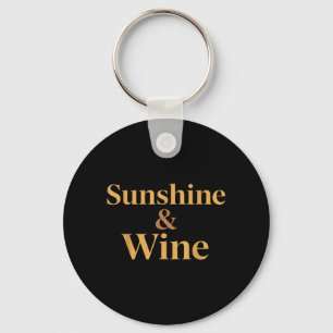 Chaveiro Brilho do Sol e Vinho Estética de Verão Minimalist