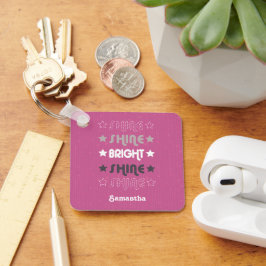 Chaveiro Brilho Rosa. Brilhante. Brilhante. Brilhante. Bril