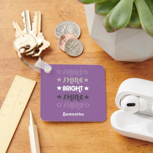 Chaveiro Brilho Roxo. Brilhante. Brilhante. Brilhante. Bril (Mesa)