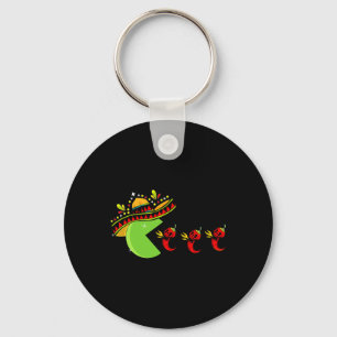Chaveiro Brincadeira Mexicana Sombrero Comendo Pimentos Que