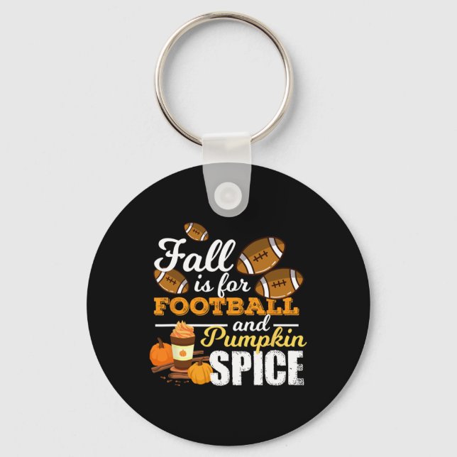 Chaveiro Brincadeira Pumpkin Spice Catite Dom É Para Futebo (Frente)