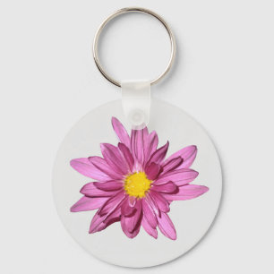 Chaveiro Brinco de Gerbera Roxo Claro