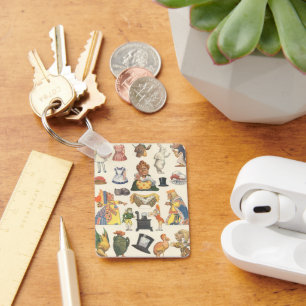 Chaveiro Brinquedo de Boneca de Papel Vitoriano Vintage, Al