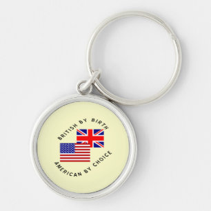 Chaveiro Britânico por Nascimento Americano por Escolha Tex