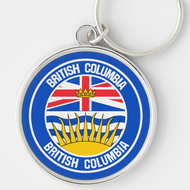 Chaveiro British Columbia Round Emblem (Frente)